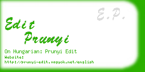 edit prunyi business card
